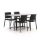 Forza Sile/Canzo 140 cm Gartenmöbel-Set 5-teilig stapelbar klappbar