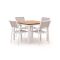 Bellagio Roma/Linosa 100 cm Gartenmöbel-Set 5-teilig stapelbar