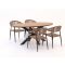 Manifesto Belpasso/Fidenza 180 cm oval Gartenmöbel-Set 5-teilig