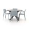 Forza Sile/Fidenza ø 126 cm Gartenmöbel-Set 5-teilig stapelbar