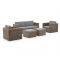 ROUGH-C Sessel-Sofa Lounge-Set 5-teilig