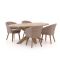 Intenso Tropea/ROUGH-Y Ellips 200 cm Gartenmöbel-Set 5-teilig