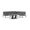 Manifesto San Teodoro/Usini 140 cm Dining Ecklounge-Set 5-teilig verstellbar