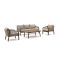 Bellagio Perzano Sessel-Sofa Lounge-Set 4-teilig
