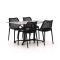 Forza Ripi/Canzo 140 cm Gartenmöbel-Set 5-teilig stapelbar klappbar