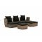 ROUGH-B Chaiselongue Lounge-Set 5-teilig