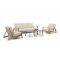 Apple Bee Spring/Bovezzo Sessel-Sofa Lounge-Set 6-teilig