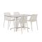 Forza Ripi/Canzo 140 cm Gartenmöbel-Set 5-teilig stapelbar klappbar