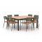 Bellagio Cino/Linosa 160x160cm dining tuinset 9-delig stapelbaar