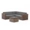 ROUGH-C Ecklounge-Set 4-teilig 5-Sitzer