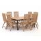 Sunyard Veronica/Linosa 160x160cm dining tuinset 9-delig verstelbaar