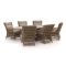 Intenso Milano/ROUGH-Y Ellips 240 cm Gartentisch Lounge-Set 7-teillig