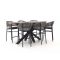 Bellagio Panaro/ROUGH-Y Ellips 240 cm Gartenbar-Set 7-teilig