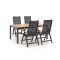 Hartman Troy/Linosa 180 cm Gartenmöbel-Set 5-teilig verstellbar