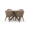 Intenso Venaco/ROUGH-Y ø 120 cm Gartenmöbel-Set 5-teilig