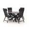 Bellagio Lugo/Lodola ø 130 cm Gartenmöbel-Set 5-teilig verstellbar