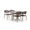 Manifesto Belpasso/Lisio 120 cm Gartenmöbel-Set 5-teilig stapelbar