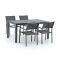 Bellagio Roma/Fidenza 160 cm Gartenmöbel-Set 5-teilig stapelbar
