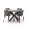 Forza Ripi/Fidenza ø 126 cm Gartenmöbel-Set 5-teilig stapelbar