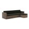 ROUGH-C Chaiselongue Lounge-Set 3-teilig