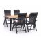Bellagio Avenza/Linosa 180cm dining tuinset 5-delig verstelbaar