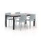 Forza Sile/Fidenza 160 cm Gartenmöbel-Set 5-teilig stapelbar
