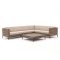 ROUGH-D Ecklounge-Set 5-teilig 6-Sitzer