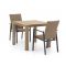 Manifesto Villongo/ROUGH-S 90 cm Gartenmöbel-Set 3-teilig stapelbar