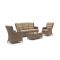Intenso Milano Sessel-Sofa Lounge-Set 5-Sitzer 4-teilig
