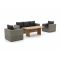 Intenso Carpino/ROUGH-L Gartentisch Lounge-Set 4-teilig