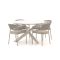 Bellagio Nova Siri/Lodola ø 130 cm Gartenmöbel-Set 5-teilig stapelbar