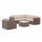 ROUGH-C Ecklounge-Set 5-teilig 6-Sitzer