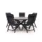 Bellagio Avenza/Fidenza ø149cm dining tuinset 6-delig verstelbaar
