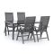 Bellagio Avenza/Caluso 160 cm Gartenmöbel-Set 5-teilig verstellbar