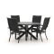 Bellagio Lugo/Lodola ø 130 cm Gartenmöbel-Set 5-teilig stapelbar