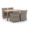 Forza Barolo/ROUGH-S 160 cm Gartenmöbel-Set 5-teilig