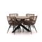 Intenso Asti/Rough-Y Ø 120 cm Gartenmöbel-Set 5-teilig