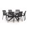 Bellagio Dranera/Fidenza oval 220 cm Gartenmöbel-Set 7-teilig stapelbar