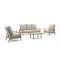 Tierra Outdoor Musone Sessel-Sofa Lounge-Set 4-teilig 5-Sitzer verstellbar