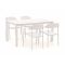 Bellagio Valli/Isolo 150 cm Gartenmöbel-Set 5-teilig stapelbar/ausziehbar