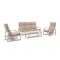 Manifesto Rubbiano Sessel-Sofa Lounge-Set 4-teilig 5-Sitzer