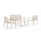 Forza Asmonte Sessel-Sofa Lounge-Set 4-teilig