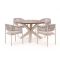 Bellagio Panaro/ROUGH-Y ø 120 cm Gartenmöbel-Set 5-teilig stapelbar