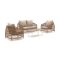 Manifesto Ortello Sessel-Sofa Lounge-Set 4-teilig