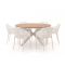 Forza Ripi/Fidenza ø 149 cm Gartenmöbel-Set 7-teilig stapelbar