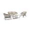 Apple Bee Pine Key Sessel-Sofa Lounge-Set 5-teilig 4-Sitzer