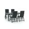Bellagio Fermo/Fidenza 183 cm Gartenmöbel-Set 5-teilig verstellbar